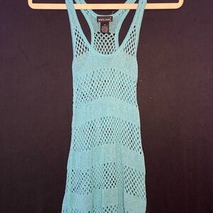 Wet Seal Turquoise Knit Swim Cover-Up